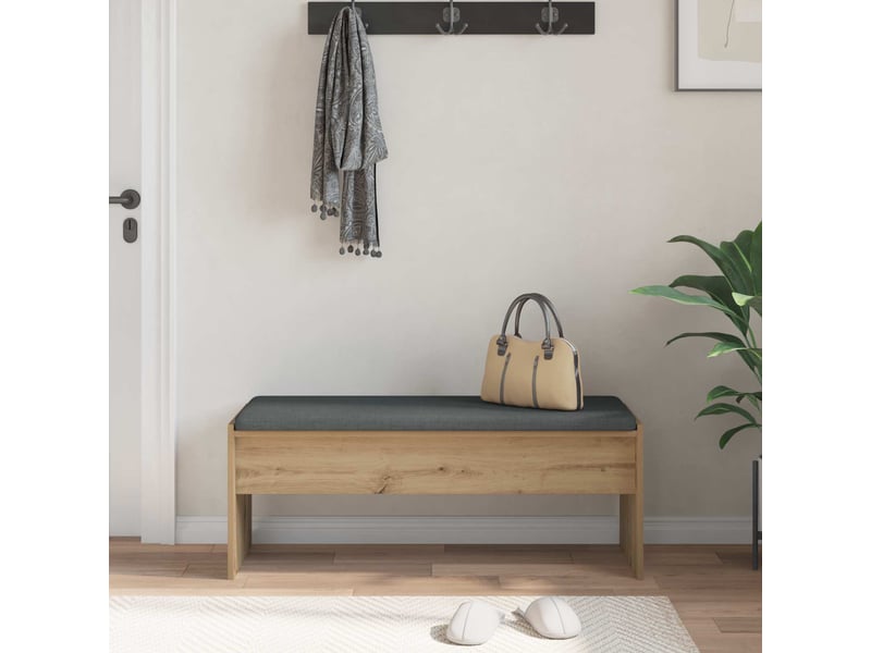  Banc d'entrée, banc interieur chêne artisanal 103x38x40 cm  - Conforama D