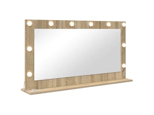 Miroir rectangulaire à fixer coloris marron <strong></strong> <strong></strong> - 100 cm x 55 cm