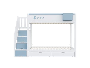 Lit superposé 90x200 cm MAISONORA coloris bicolore