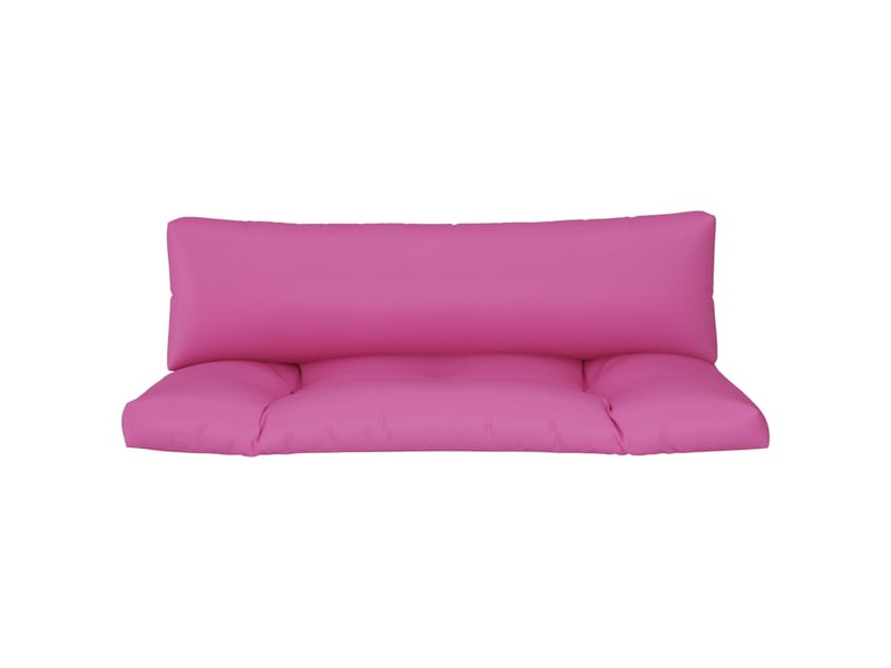  Lot de 2 coussins de palette, coussins de canapé rose tissu oxford cf59601  - Conforama D