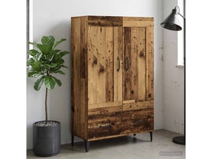 Buffet - haut armoire bois ancien 70 x 31 x 115 cm bois d'ingénierie