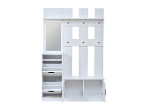 Buffet 2 porte(s) 2 tiroir(s) RAELUNYI - 30 cm coloris blanc
