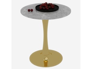 Table basse rond(e) coloris doré <strong>HAUSS SPOLE</strong> <strong></strong> - 70 cmx70 cm