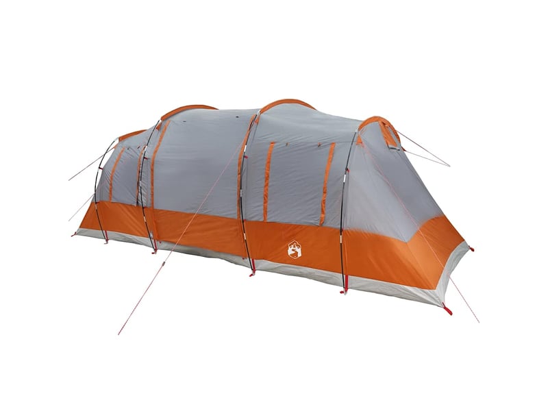 Tente de camping, tente familiale tunnel 6 personnes gris imperméable - Conforama C