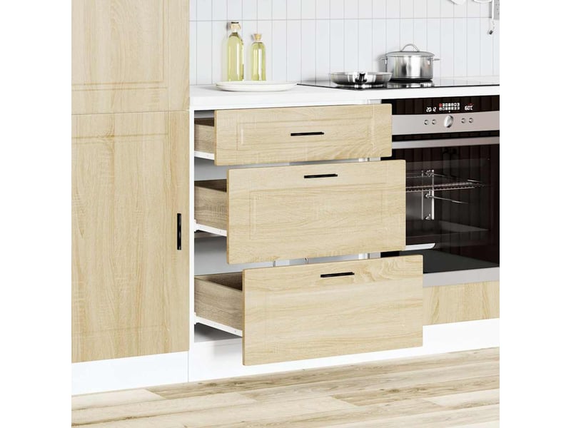  Meuble de rangement, armoire de cuisine porto chêne sonoma bois d'ingénierie shl5945  - Conforama C