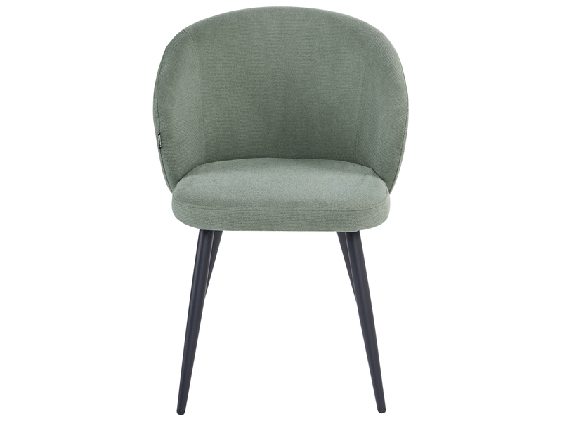 Lot de 2 chaises de salle à manger moundville tissu vert clair  - Conforama E