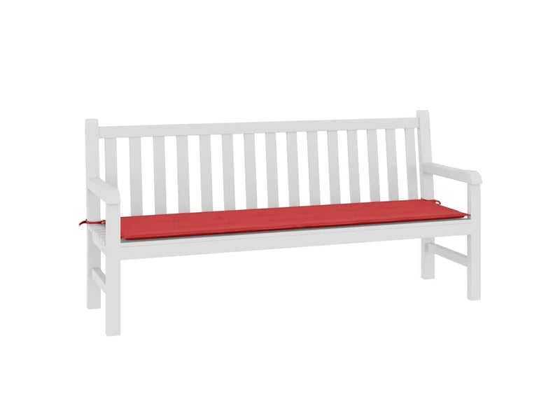  Coussin de banc de jardin, coussin d'assise rouge 180x50x3 cm tissu oxford cf52802  - Conforama C