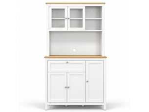 Armoire de cuisine blanche en mdf avec 5 portes, 100 x 40 x 180 cm
