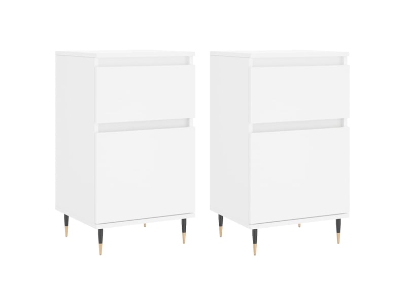  Buffets 2 pcs - bahut - meuble de rangement blanc 40x35x70 cm bois d’ingénierie  - Conforama A