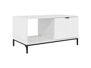 Table basse rectangulaire coloris blanc  