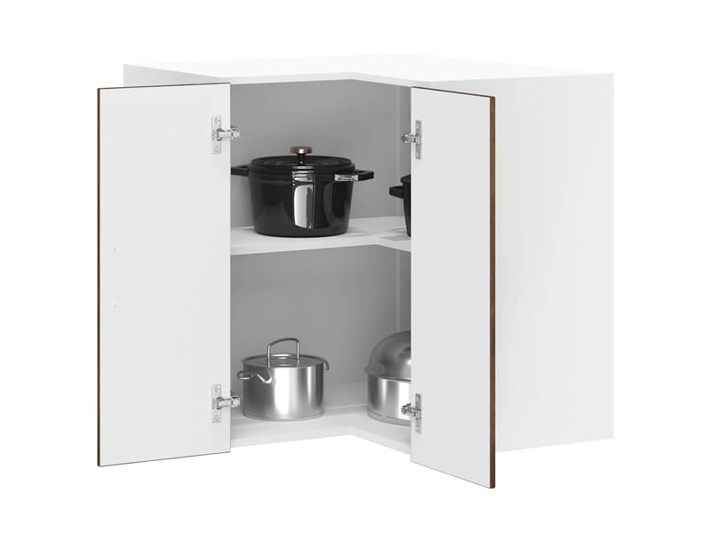 Armoire d'angle murale de cuisine lucca chêne fumé - Conforama B