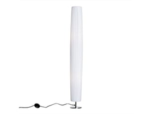 Lampadaire moderne pour chambre, salle à manger et salon (2 ampoules e27), interrupteur, faible consommation, base en acier inoxydable, 120 cm, blanc