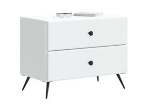 Table de chevet - cabinet de chevet - table de nuit blanc 62 x 34,5 x 47,5 cm bois d'ingénierie