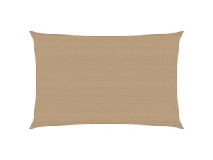 Voile d'ombrage - voile d'ombre - voile parasol 160 gm² taupe 3x5 m pehd