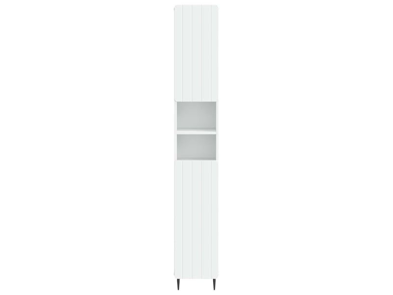 Colonne de salle de bain avec étagère ouverte zwolle blanc - Conforama D