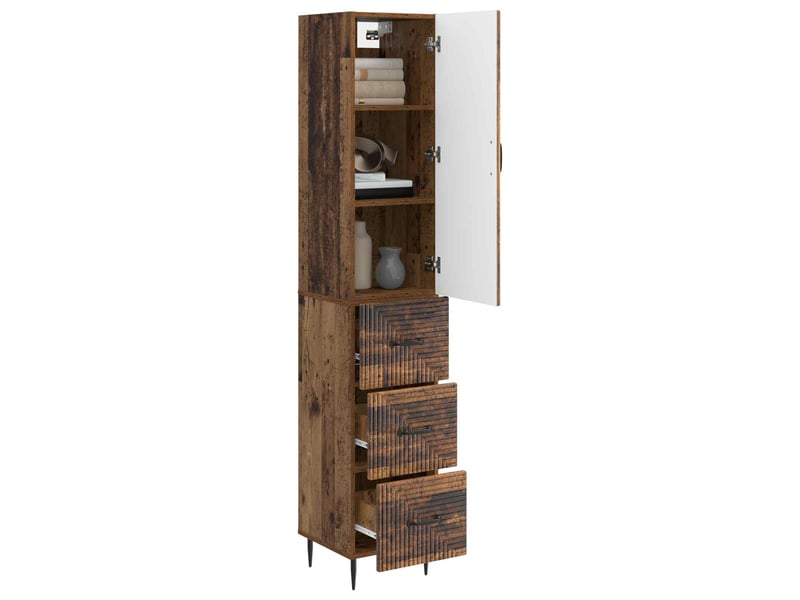 Ensemble de meubles 2 pcs, rangement de salon 33 x 34,5 x 90 cm bois d'ingénierie shl8820 - Conforama C
