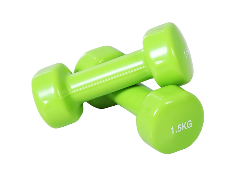  Set de 4 paires d'haltères 0,5 à 2 kg – gris – mallette de rangement et de transport sécurisée  - Conforama D