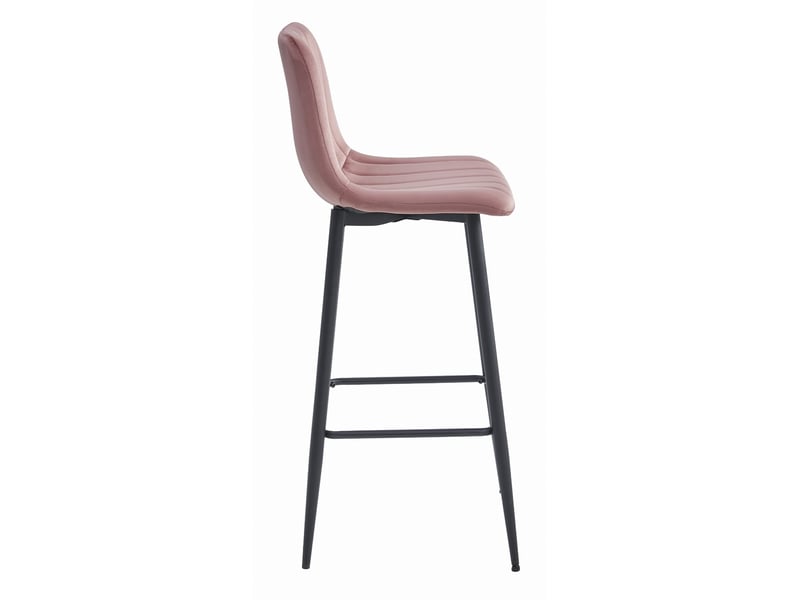 Family hoker pozza - velours rose foncépieds noirs x 3  - Conforama D