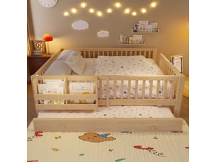 Lit 2 places 140x200 cm STILVORA coloris naturel