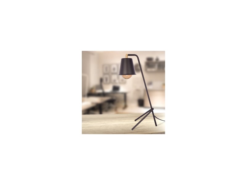  Lampe à poser trépied mariti 63cm noir  - Conforama C