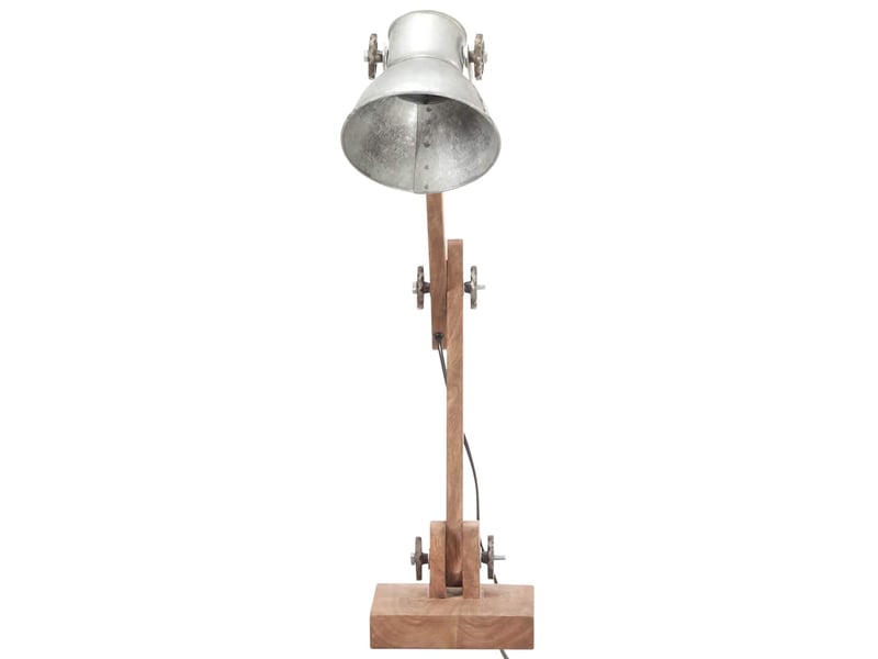  Lampe de bureau industrielle argenté rond 58x18x90 cm e27  - Conforama C