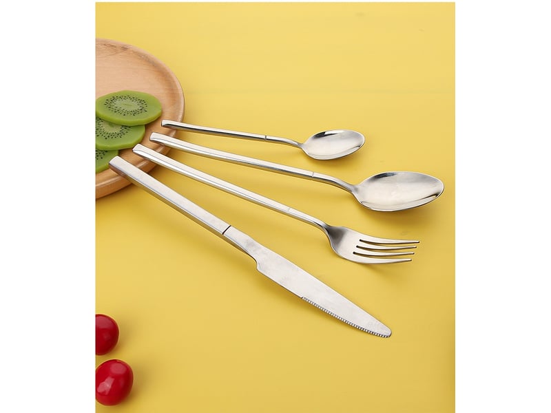  Ensemble de couverts de table 12 pièces pour 3 personnes – en acier inoxydable  - Conforama D