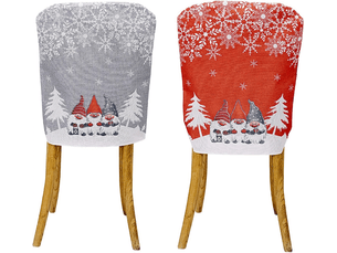 Housses de chaises de noël en deux parties, idéales pour les chambres, les fêtes, les hôtels et autres occasions, multicolore