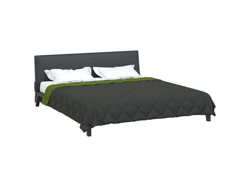  Duvet - couette complet toute l'année vert et anthracite 200 x 200 cm  - Conforama C