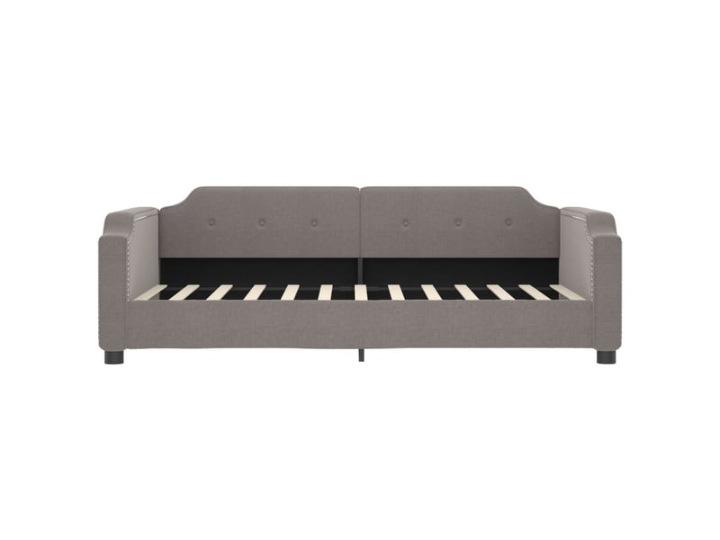  Lit simple- lit adulte -  lit de repos sans matelas taupe 80x200 cm tissu  - Conforama B