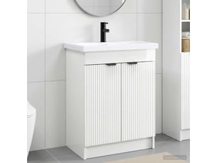 Ensemble de mobilier de salle de bain blanc brillant shl2076
