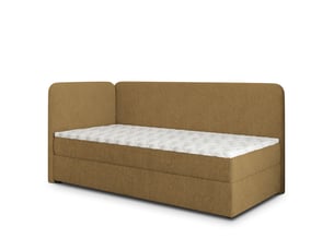 Lit avec rangement 80x200 cm MASSENO   coloris bois clair