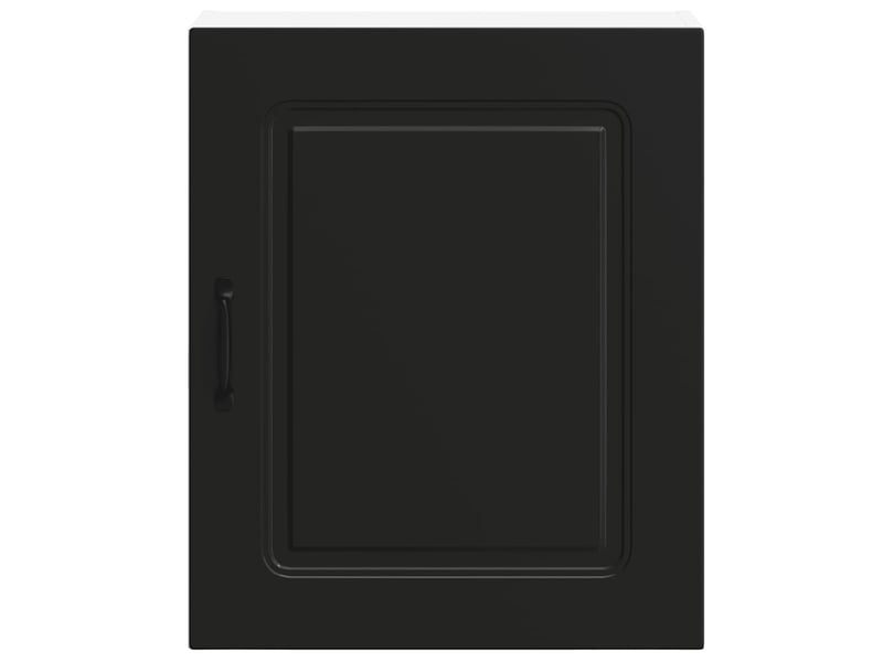  Meuble de rangement, armoire murale de cuisine kalmar en bois d'ingénierie noir  - Conforama E