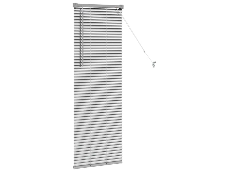Store vénitien, store de fenêtre argenté 130 x 50 cm 25 mm aluminium cf47552 - Conforama E