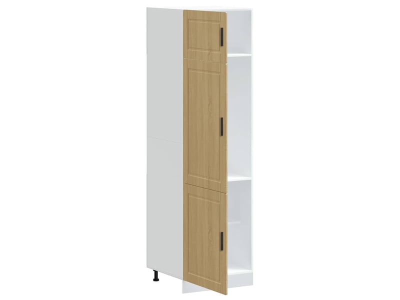  Meuble de rangement, armoire de cuisine porto chêne sonoma bois d'ingénierie shl1185  - Conforama D