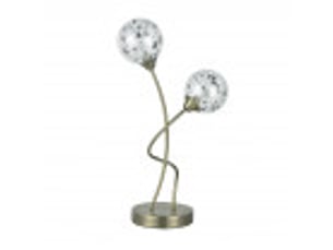 Lampe à poser fabrilamp rio de janeiro g9 coloris cuir 45 x 24 x 14 cm