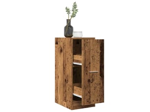 Meuble de rangement, armoire d'apothicaire vieux bois 30x41x77,5cm bois d'ingénierie
