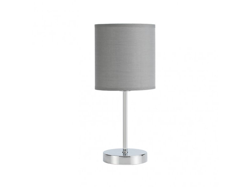  Lampe à poser fabrilamp chanza e14 coloris gris chromé 37 x 16 x 16 cm 157671028 - Conforama A