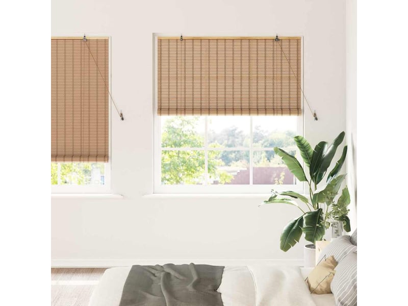 Store enrouleur - rideau enrouleur nature 150 x 220 cm bambou  - Conforama B