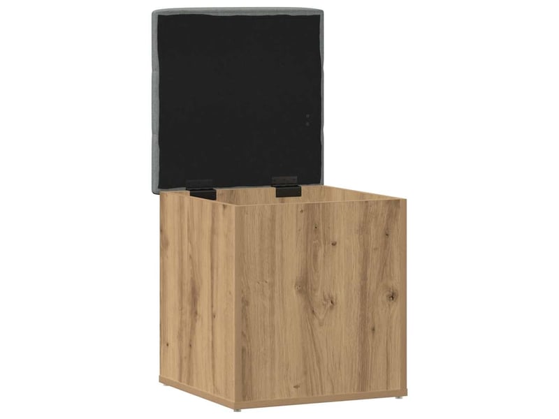  Banc chambre, banc de rangement chêne artisanal 42x42x45 cm bois d'ingénierie  - Conforama E
