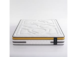 Matelas 200x200 cm <strong>MAISON AUBERTIN</strong> <strong>3MA502.2020</strong> Ressorts ensachés + mousse soutien Ferme épaisseur 24 cm