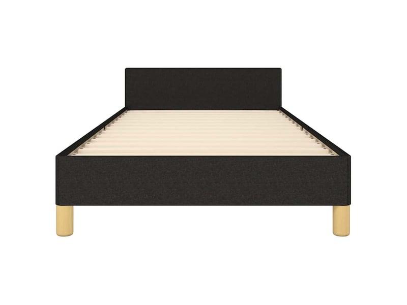  Lit simple- lit adulte -  cadre de lit sans matelas noir 100x200 cm tissu  - Conforama D