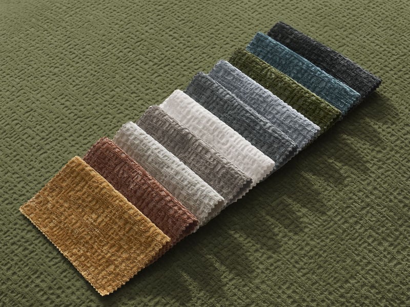  Bobochic canapé droit fixe 3 places leopold tissu texturé avec pouf vert foncé  accoudoir droit LEOPOLD - Conforama C