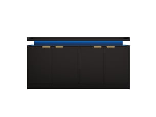 Buffet 4 porte(s) 0 tiroir(s) <strong>WISHDOR</strong> <strong></strong> - 160 cm coloris noir