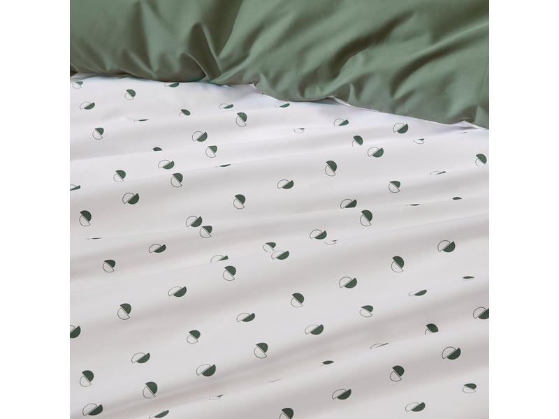  Parure de couette en percale de coton au style géométrique 200x200 cm  - Conforama B