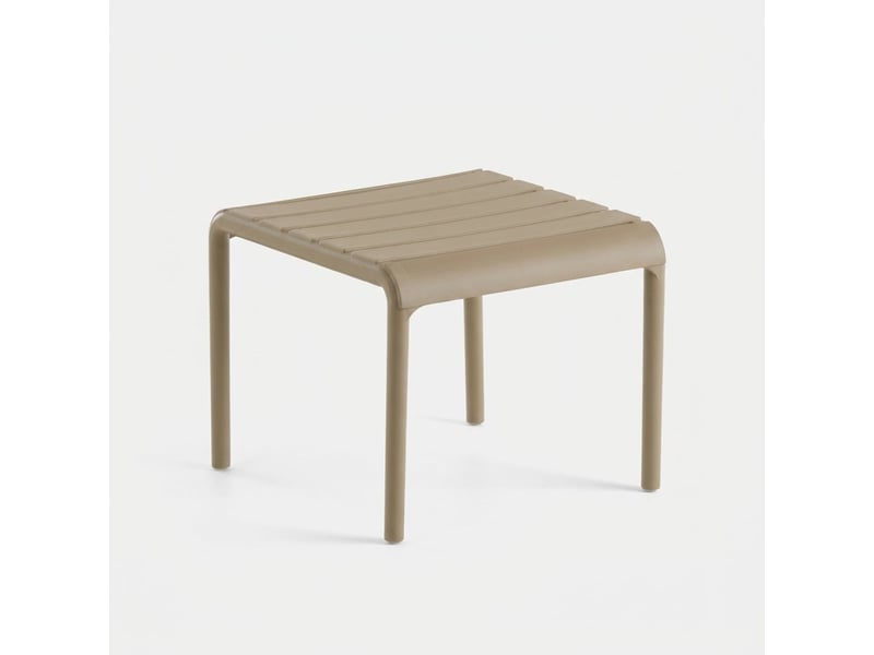  Table basse d'extérieur en polypropylène et fibre de verre bard - gris tourterelle  - Conforama A
