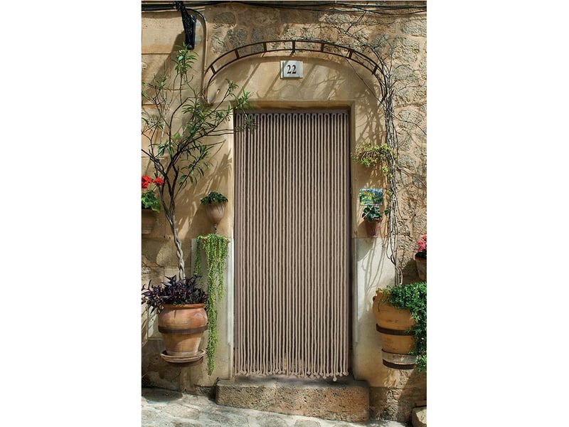 Rideau de porte en corde tressée coton écru 90 x 200 cm 1189641 - Conforama A