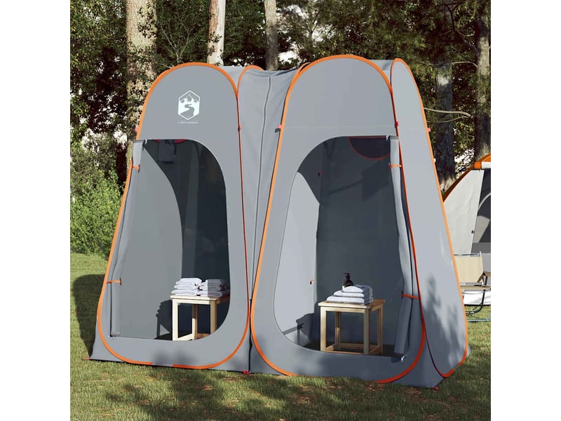  Tente d'intimité gris et orange escamotable imperméable shl59303  - Conforama B