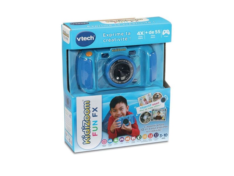  Appareil photo enfant 16 mp avec objectif rotatif bleu 2.4 80-594705 - Conforama E