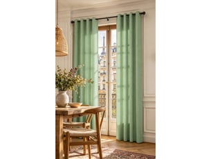 Lot de 2 rideaux à œillets 140 x 240 cm victoria fils teints jacquard