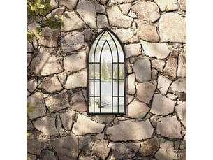 Miroir  à fixer coloris noir <strong></strong>  <strong></strong> - 70 cm x 30 cm
